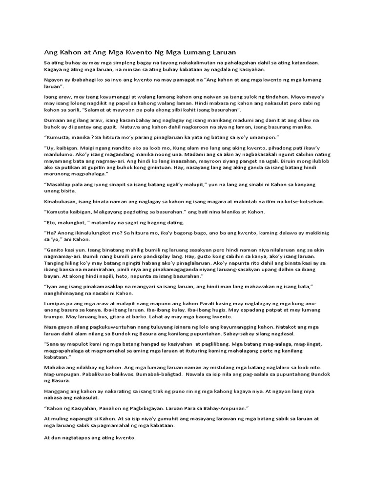 Kwento | PDF