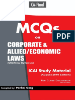 CA Final Corporate Allied and Economic Laws MCQ For New and Old by CA Pankaj Garg