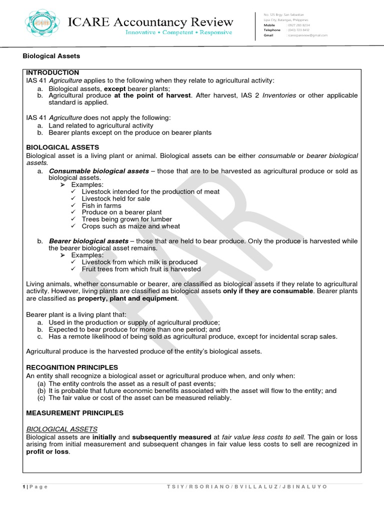Far04 06 2 Biological Assets Pdf Fair Value Economies
