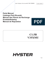 C1.5B V35XMU: Parts Manual Catalogo Parti Ricambi Manuel Des Pièces de Rechange Ersatzteilkatalog Manual de Repuestos