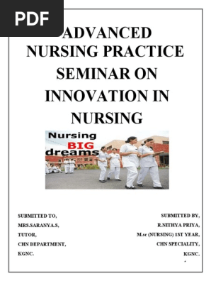 Innovation in Nursing | PDF | Nursing | Innovation