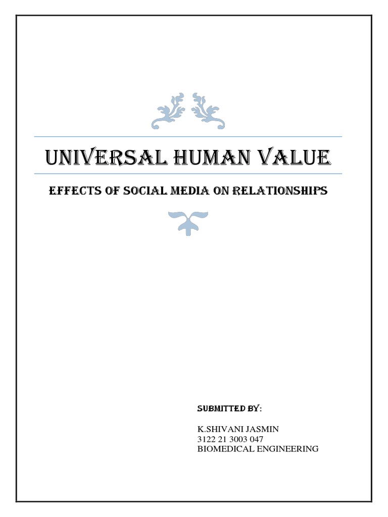 Effects of Social Media | PDF | Social Media | Popular Culture & Media