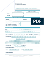 Formulário de Candidatura Procedimento Concursal