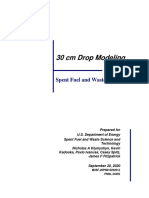 30 CM Drop Modeling: Spent Fuel and Waste Disposition