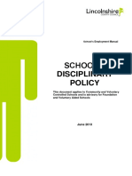 Disciplinary Policy May 2014
