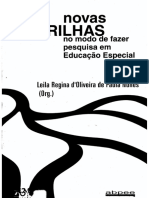 Novas Trilhas No Modo de Fazer Pesquisa em Educacao Especial PDF