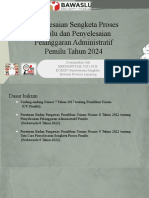 Penyelesaian Sengketa Proses Pemilu Dan Penanganan Administrasi Pemilu