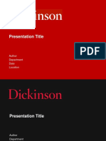 Dickinson Sample Slides
