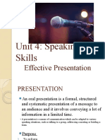 Speaking Skills: Effective Presentation Techniques