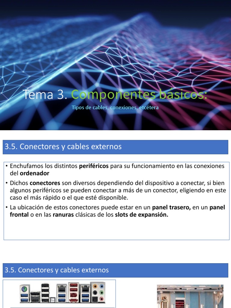 Conectores Externos de Computadoras | PDF | USB | Hardware de la ...