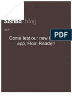 Come test our new iPhone app, Scribd Blog, 8.8.11