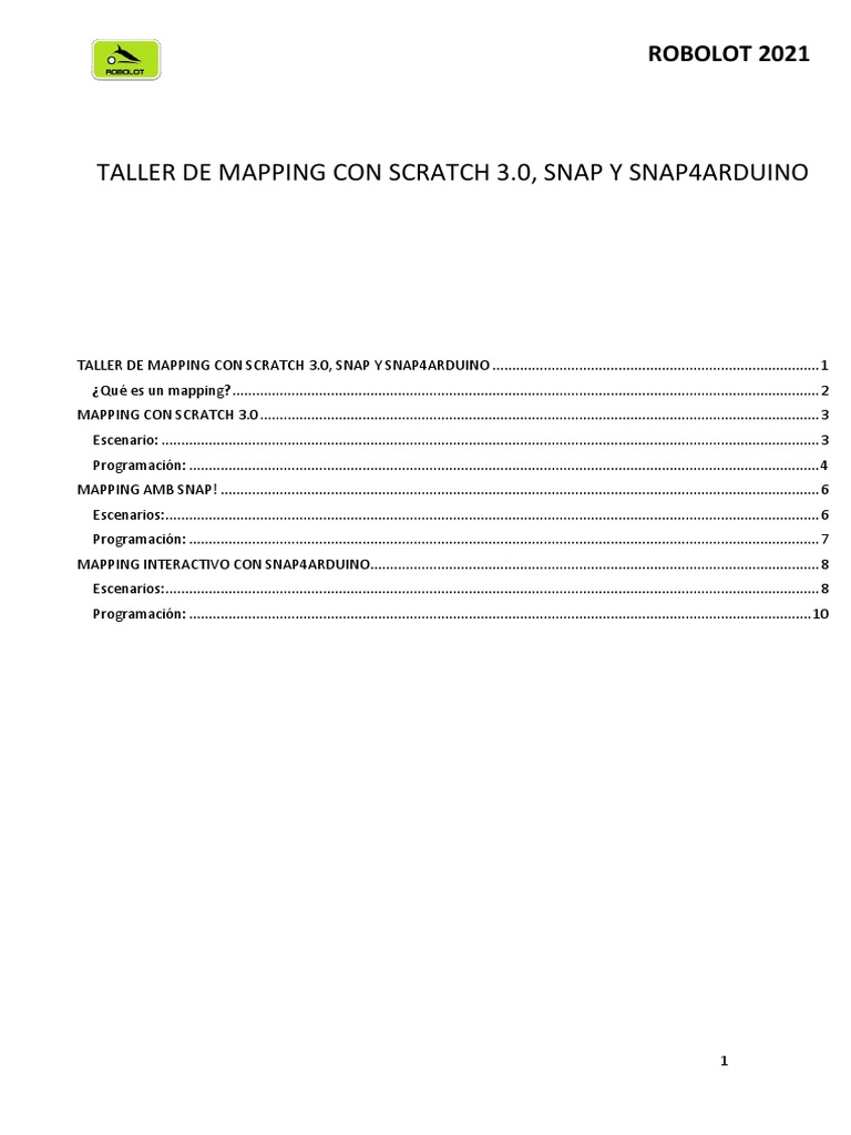 Tutorial Mapping | PDF | Scratch (lenguaje de programación) | Animación