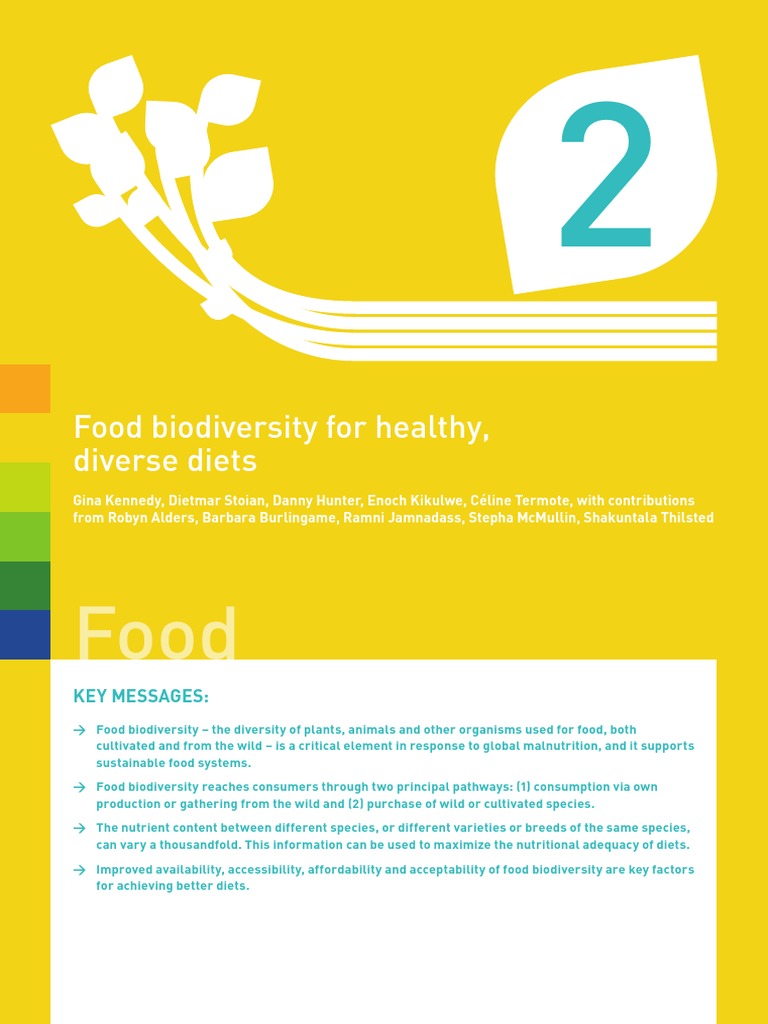 2 Food Biodiversity Healthy Diets Pdf Foods Biodiversity