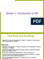 Session Introduction To Operations Management