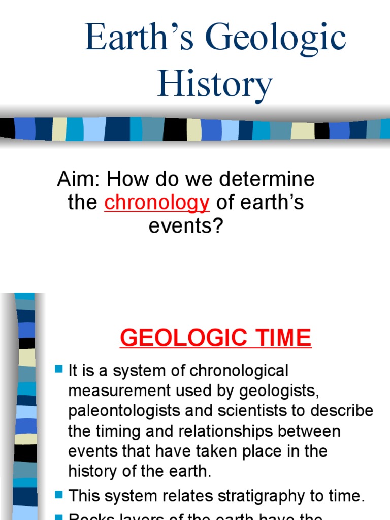 Earth Geologic History Pdf Geologic Time Scale Geology