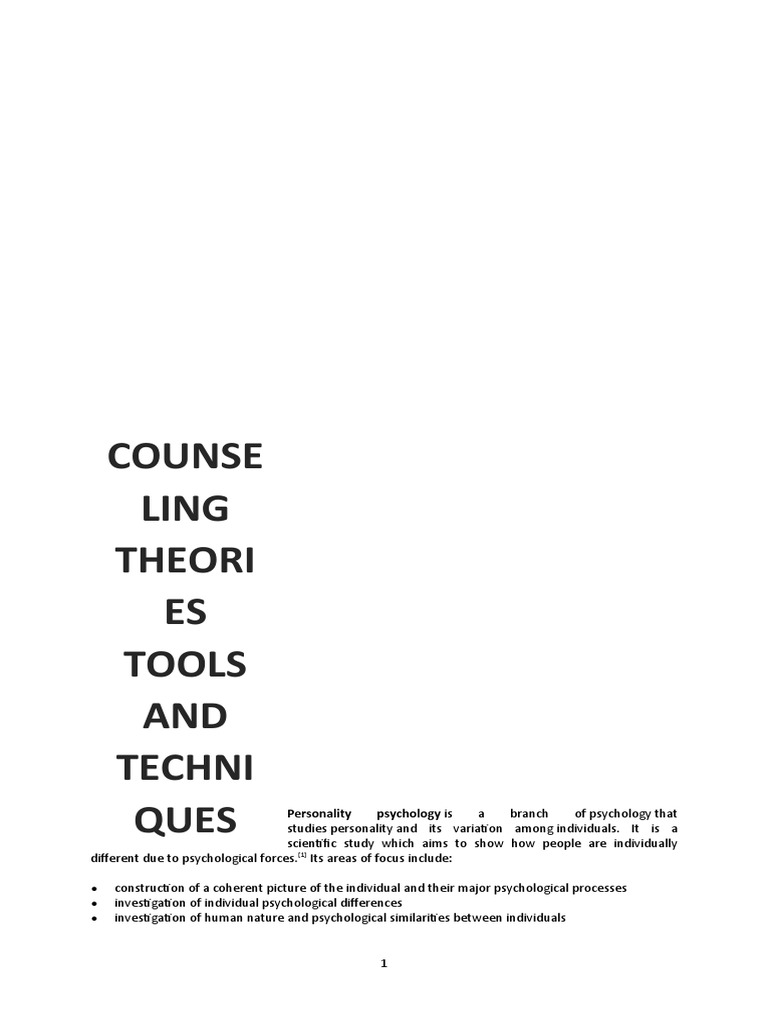 Understanding Personality Theories | PDF | Personality Psychology ...