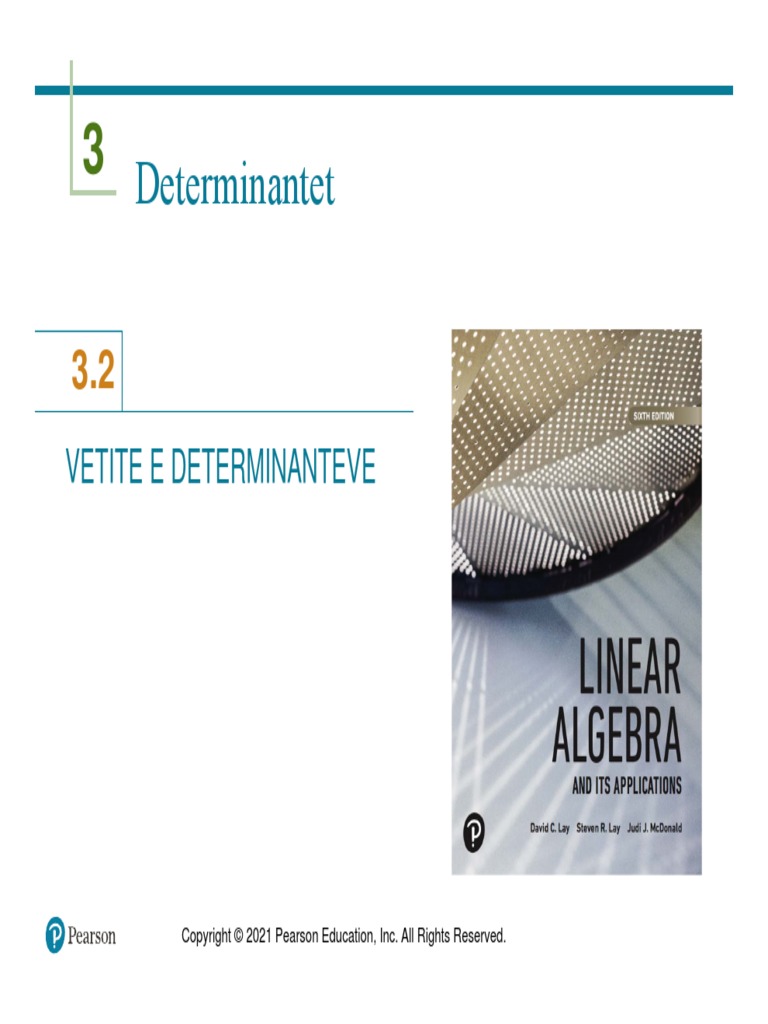 Determinantet: Vetite E Determinanteve | PDF