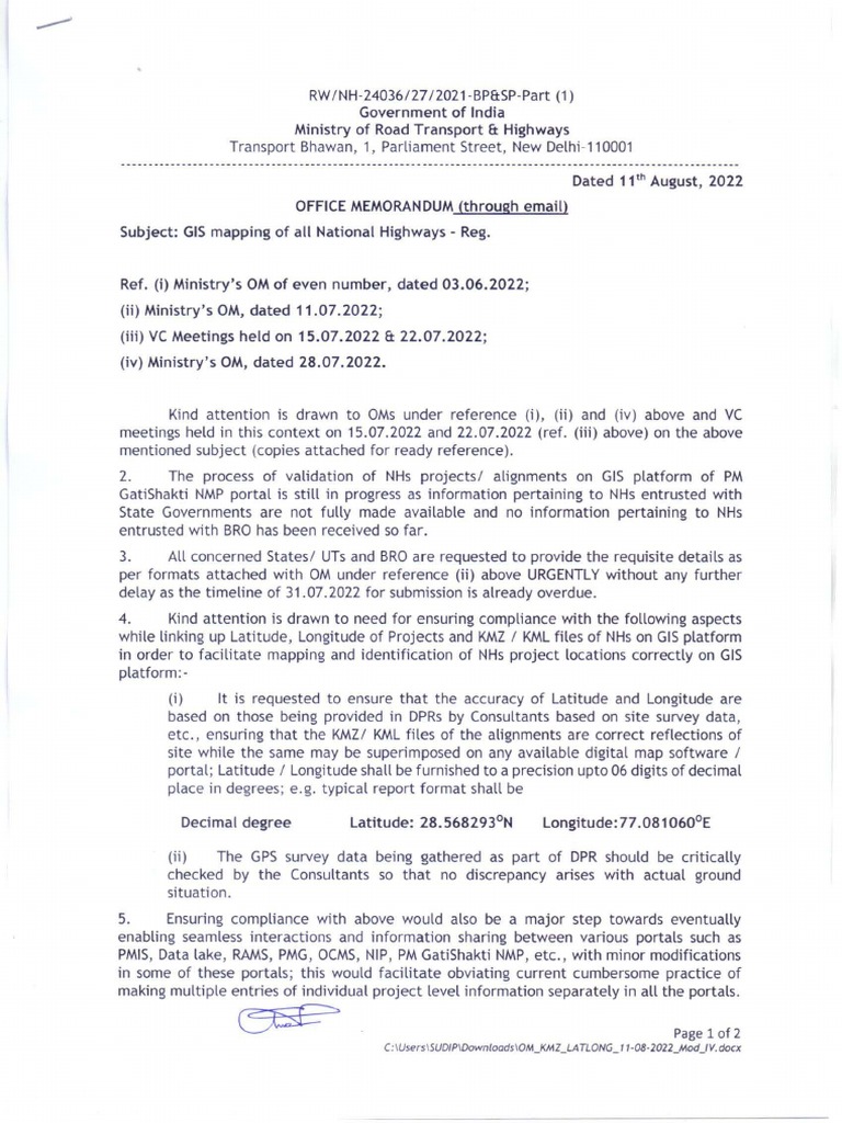 Final Gis Mapping Pdf Road Infrastructure Geographic Data And