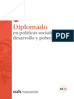 UAH - Folleto - Diplomado en Politicas Sociales-Desarrollo Pobreza - 2022