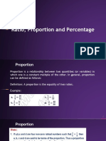 Ratio, Proportion and Percentage Explained