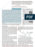 Simulation of Single Phase Active Power Factor Pre Regulator