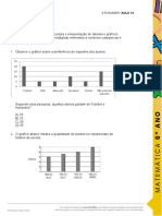 Interpretação de gráficos e tabelas sobre probabilidade e estatística