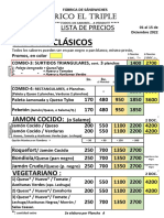 Lista de Precios - 1 Al 15 DIC 2022