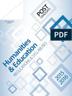 Postgraduate programmes in Humanities & Education