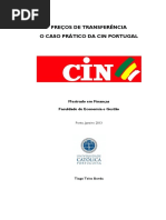 Preço de Transferência - O Caso Prático Da CIN Portugal