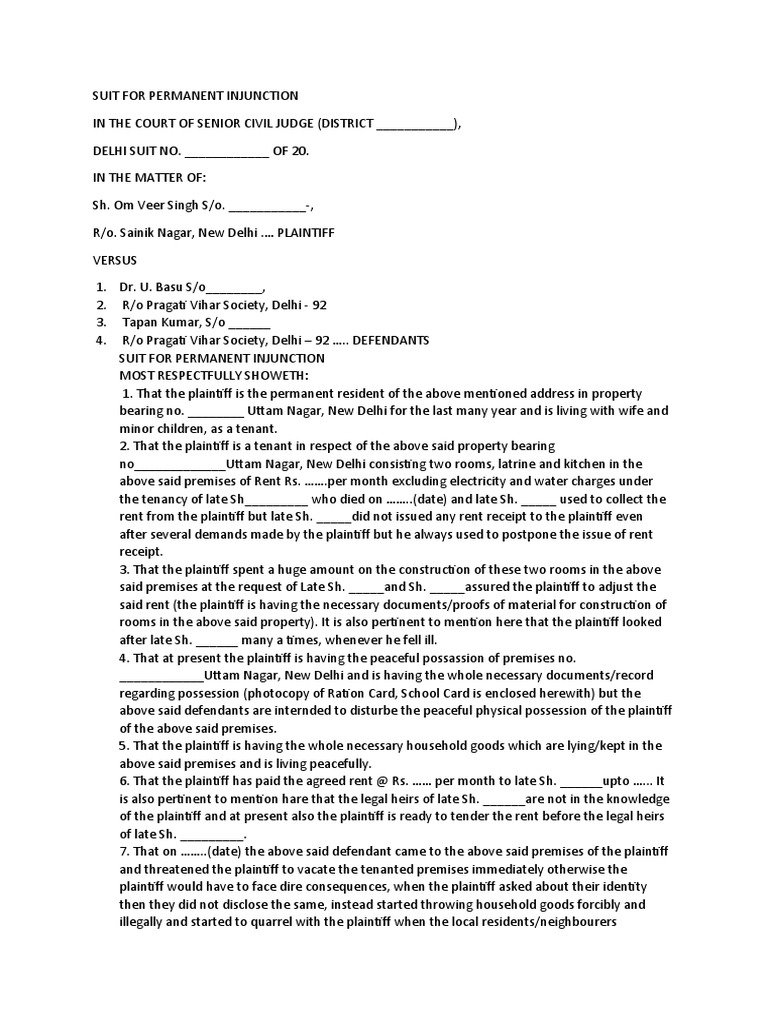 suit-for-permanent-injunction-pdf-lawsuit-leasehold-estate