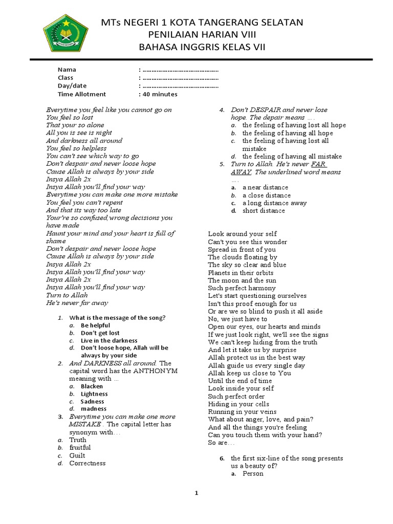 Menguasai Teks Deskriptif: Panduan Komprehensif Soal Bahasa Inggris Kelas 7 KD 4