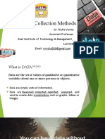 Data Collection Methods Overview