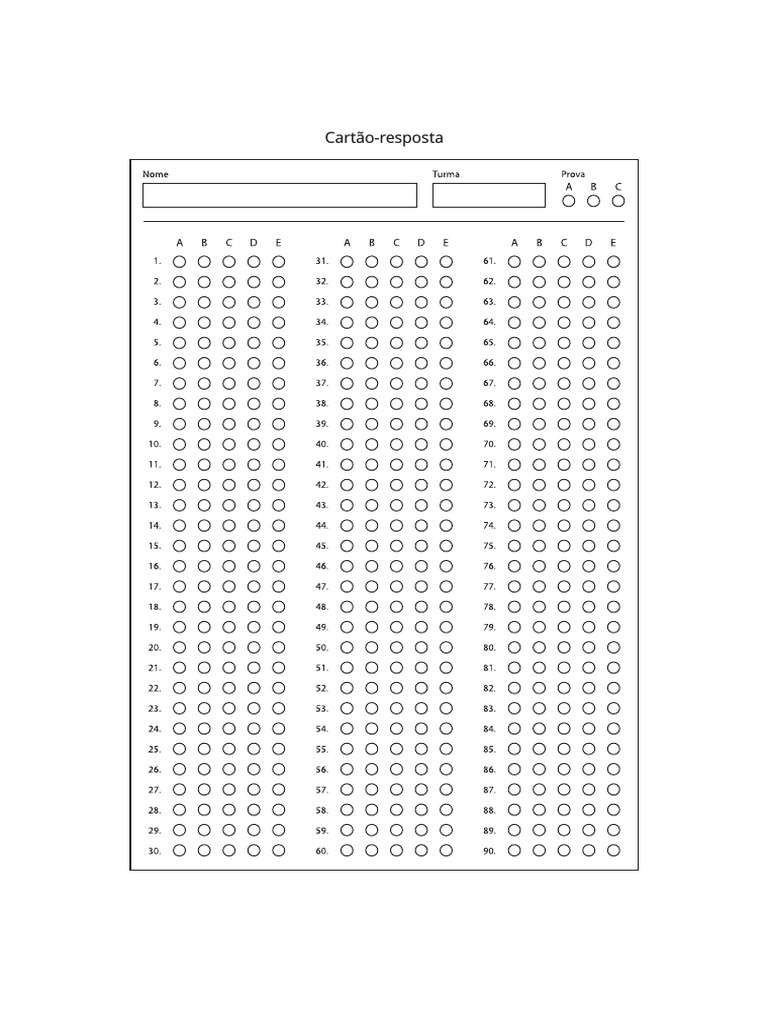 Guia Completo sobre Cartão-Resposta | PDF