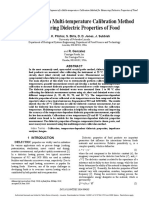 Development of A Multi-Temperature Calibration Method For Measuring Dielectric Properties of Food