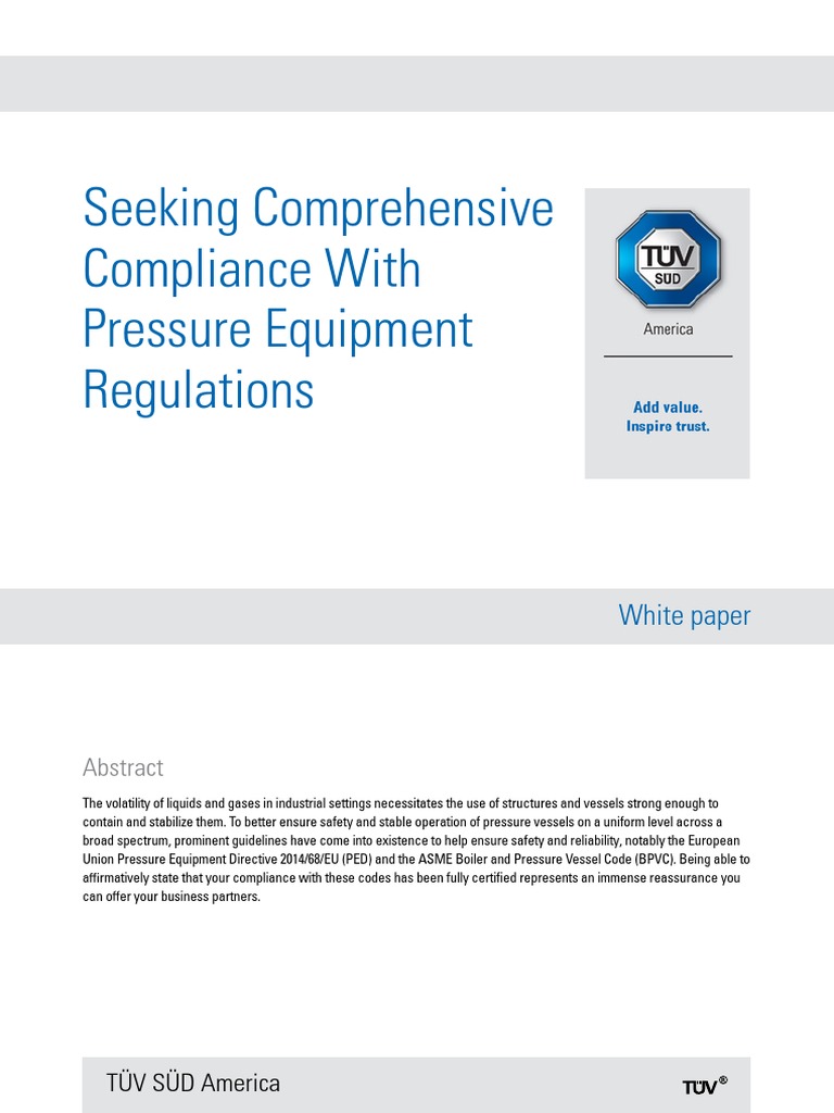 Pressure Equipment White Paper Final | PDF | Copyright | Boiler