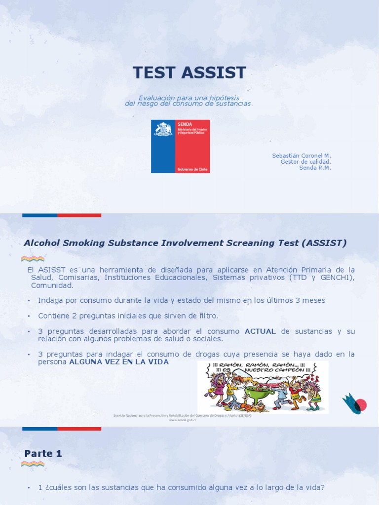 Test ASSIST: Evaluación de Riesgo de Consumo | PDF | La dependencia de ...