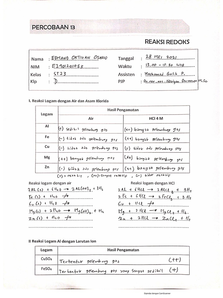 Reaksi Redoks | PDF