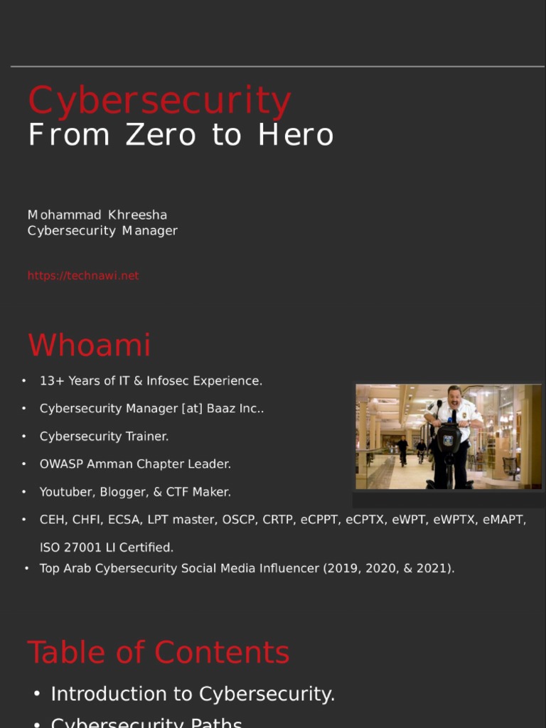 Cybersecurity From Zero To Hero 1641582752 Pdf