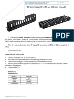 Ge85180 Guia de Cabo 1u HD Gerenciável 65 80 Ou 100mm em Abs