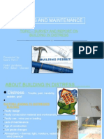 Repairs and Maintenance: Topic - Survey and Report On Building in Distress