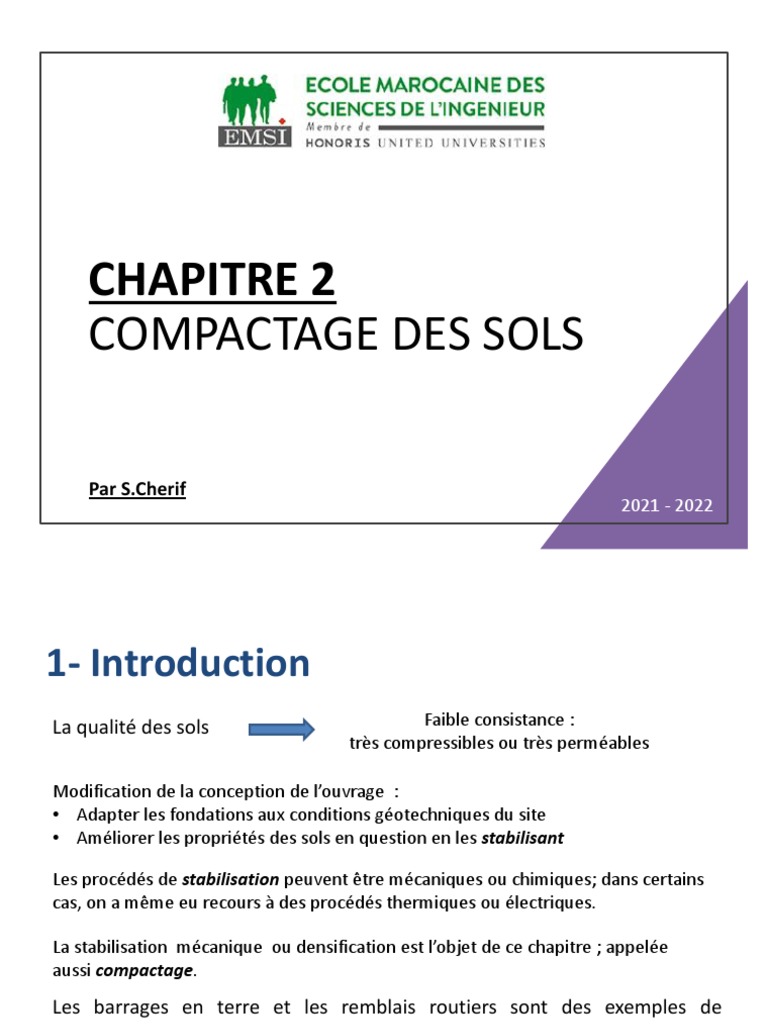 Méthodes de Compactage des Sols | PDF | Sol (pédologie) | Science du sol