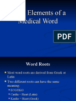 Basic Elements of Medical Word Nmhs