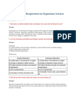 Chapter 10: Respiration in Organisms Science: Page No: 118