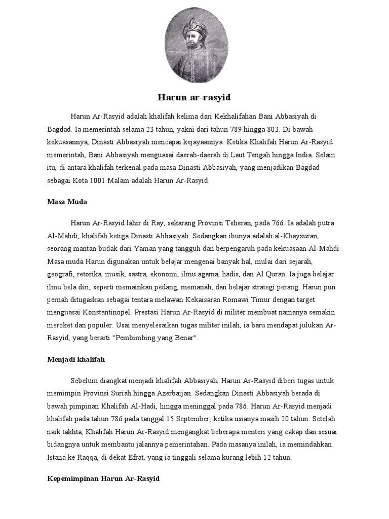 Harun Ar-Rasyid | PDF | Agama & Spiritualitas | Klasik