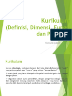 1. Hakekat Kurikulum ( Definisi,Fungsi dan Peran)