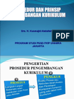 Prosedur Dan Prinsip Pengembangan Kurikulum