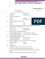 CBSE Sample Paper Class 7 Science SA2 Set 1