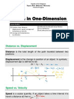 Module 2 - Motion in One-Dimension