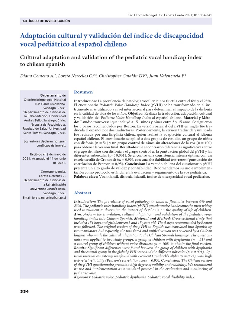 Pvhi pediatric voice handicap index descargar gratis pdf alfa de