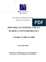 Historia Economica de La Europa Contempo